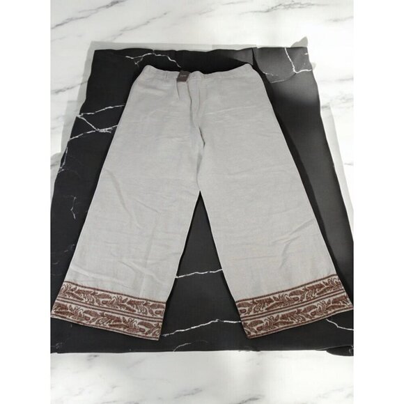 J. Jill Cream and Brown Capris - Picture 4 of 7